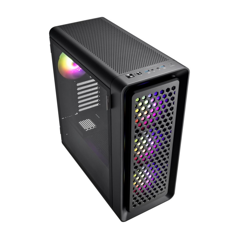 Boitier Grand Tour E-ATX FSP CUT593A RGB avec panneau vitré (Noir)