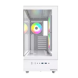 Boitier Moyen Tour ATX Montech XR RGB avec panneaux vitrés (Blanc)