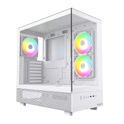 Boitier Moyen Tour ATX Montech XR RGB avec panneaux vitrés (Blanc)