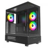 Boitier Moyen Tour ATX Montech XR RGB avec panneaux vitrés (Noir)