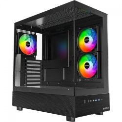 Boitier Moyen Tour ATX Montech XR RGB avec panneaux vitrés (Noir)