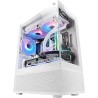 Boitier Mini Tour Micro ATX Mars Gaming MC-SE avec panneaux vitrés (Blanc)