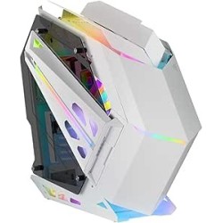 Boitier Moyen Tour ATX Mars Gaming MC-Titan RGB avec panneaux vitrés (Blanc)