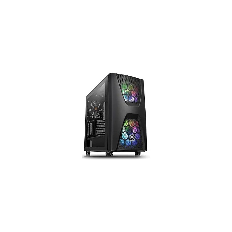 Boitier Moyen Tour ATX Thermaltake Commander C34 RGB avec panneau vitré (Noir)