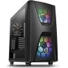 Boitier Moyen Tour ATX Thermaltake Commander C34 RGB avec panneau vitré (Noir)