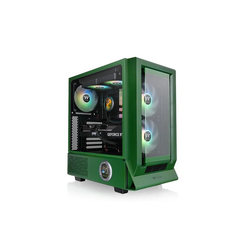 Boitier Moyen Tour E-ATX Thermaltake Ceres 350 MX RGB avec panneaux vitrés (Vert)