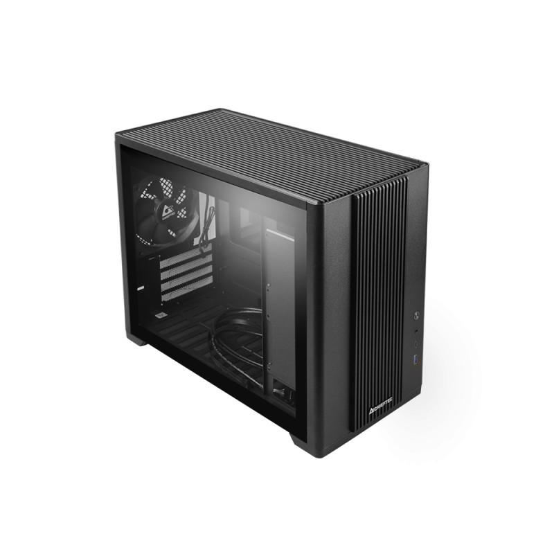 Boitier Mini Tour Micro ATX Chieftec Uni BX-10B-OP avec panneau vitré (Noir)