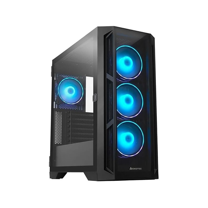 Boitier Moyen Tour E-ATX Chieftec Apex RGB avec panneaux vitrés (Noir)