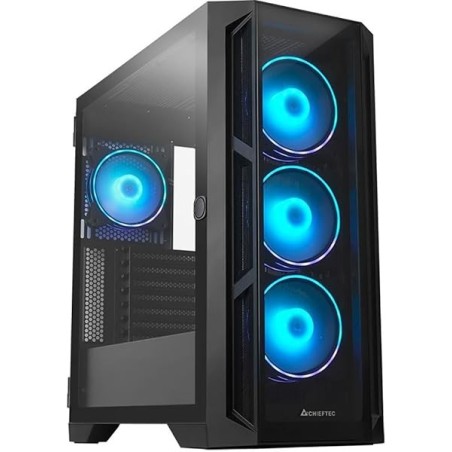 Boitier Moyen Tour E-ATX Chieftec Apex RGB avec panneaux vitrés (Noir)