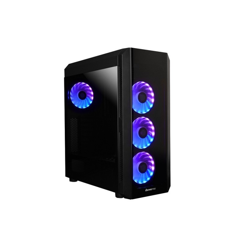 Boitier Moyen Tour ATX Chieftec Scorpion 3 RGB avec panneaux vitrés (Noir)