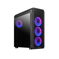 Boitier Moyen Tour ATX Chieftec Scorpion 4 RGB avec panneau vitré (Noir)