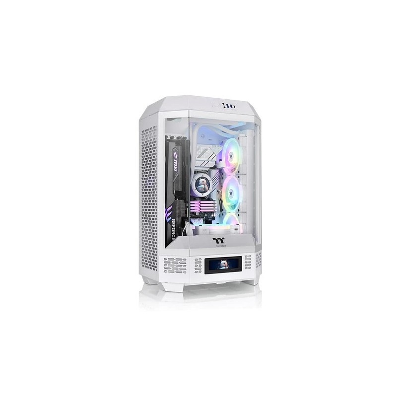 Boitier Mini Tour Micro ATX Thermaltake The Tower 300 avec panneaux vitrés (Blanc)