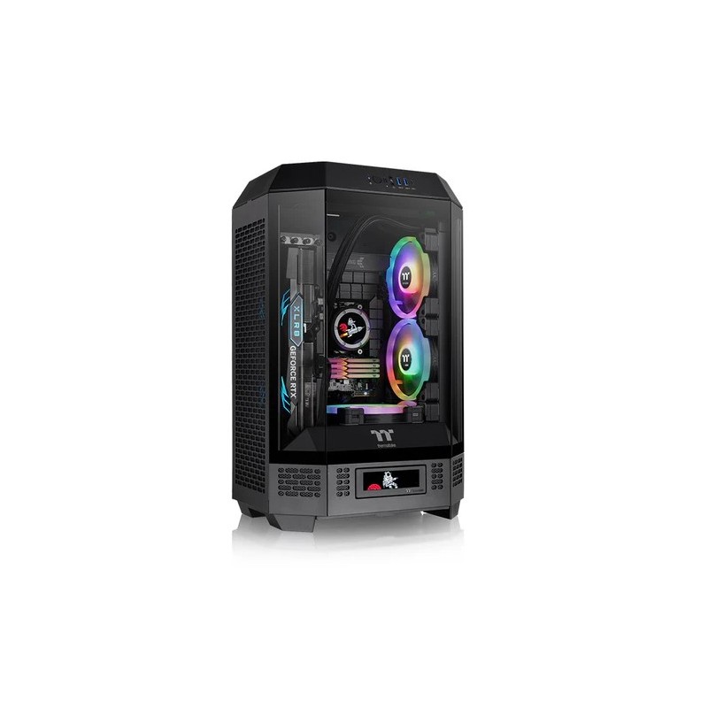 Boitier Mini Tour Micro ATX Thermaltake The Tower 300 avec panneaux vitrés (Noir)