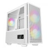 Boitier Mini Tour Micro ATX DeepCool CH360 Digital RGB avec panneau vitré (Blanc)