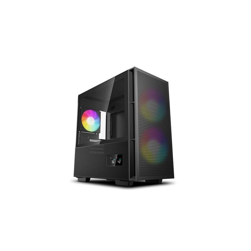 Boitier Mini Tour Micro ATX DeepCool CH360 Digital RGB avec panneau vitré (Noir)