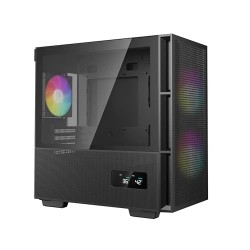 Boitier Mini Tour Micro ATX DeepCool CH360 Digital RGB avec panneau vitré (Noir)