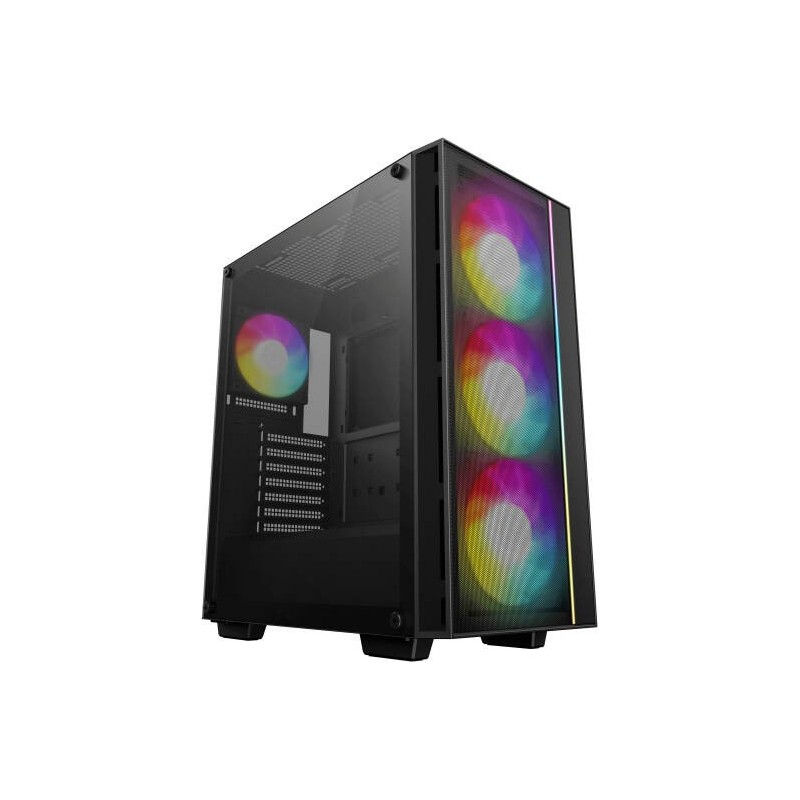 Boitier Moyen Tour ATX DeepCool Matrexx55 Mesh V4 C RGB avec panneau vitré (Blanc)