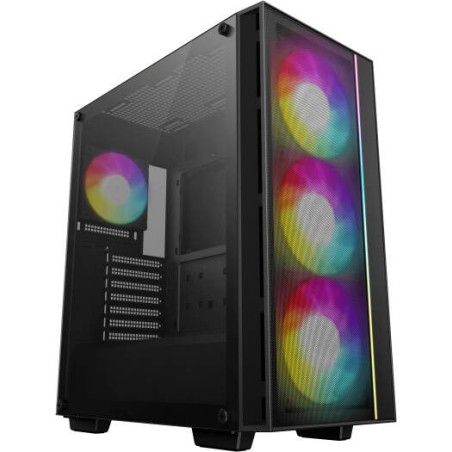 Boitier Moyen Tour ATX DeepCool Matrexx55 Mesh V4 C RGB avec panneau vitré (Blanc)