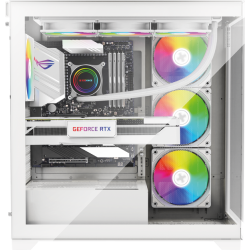 Boitier Moyen Tour ATX Xilence Gleam RGB avec panneaux vitrés (Blanc)