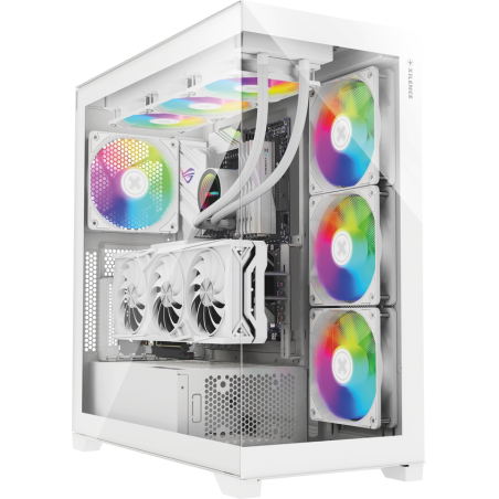 Boitier Moyen Tour ATX Xilence Gleam RGB avec panneaux vitrés (Blanc)