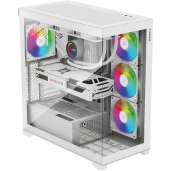 Boitier Moyen Tour ATX Xilence Gleam RGB avec panneaux vitrés (Blanc)