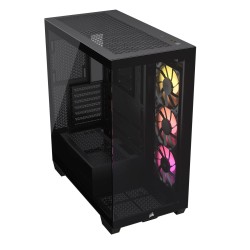 Boitier Moyen Tour E-ATX Corsair 3500X RGB avec panneaux vitrés (Noir)