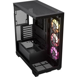 Boitier Moyen Tour E-ATX Corsair iCue Link 3500X RGB avec panneaux vitrés (Noir)