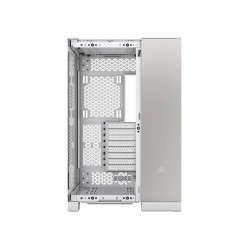 Boitier Moyen Tour E-ATX Corsair 6500X avec panneaux vitrés (Blanc/Argent)