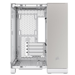 Boitier Mini Tour Micro ATX Corsair 2500X avec panneaux vitrés (Blanc/Argent)