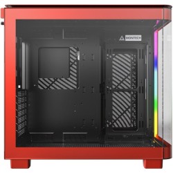 Boitier Moyen Tour ATX Montech King 95 Pro RGB avec panneaux vitrés (Rouge)