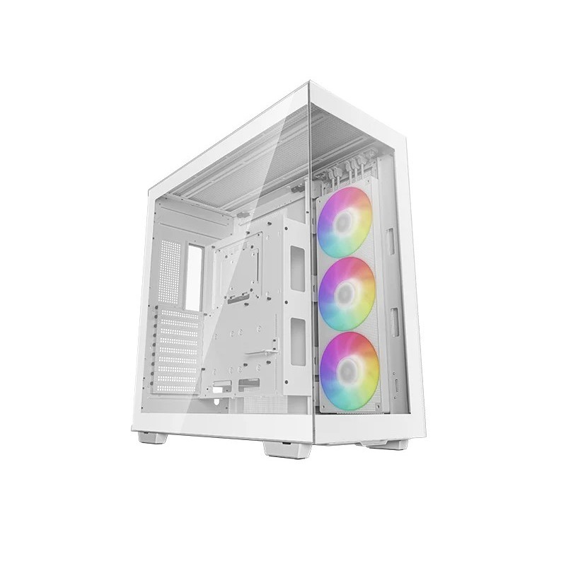 Boitier Moyen Tour ATX DeepCool CH780 RGB avec panneaux vitrés (Blanc)