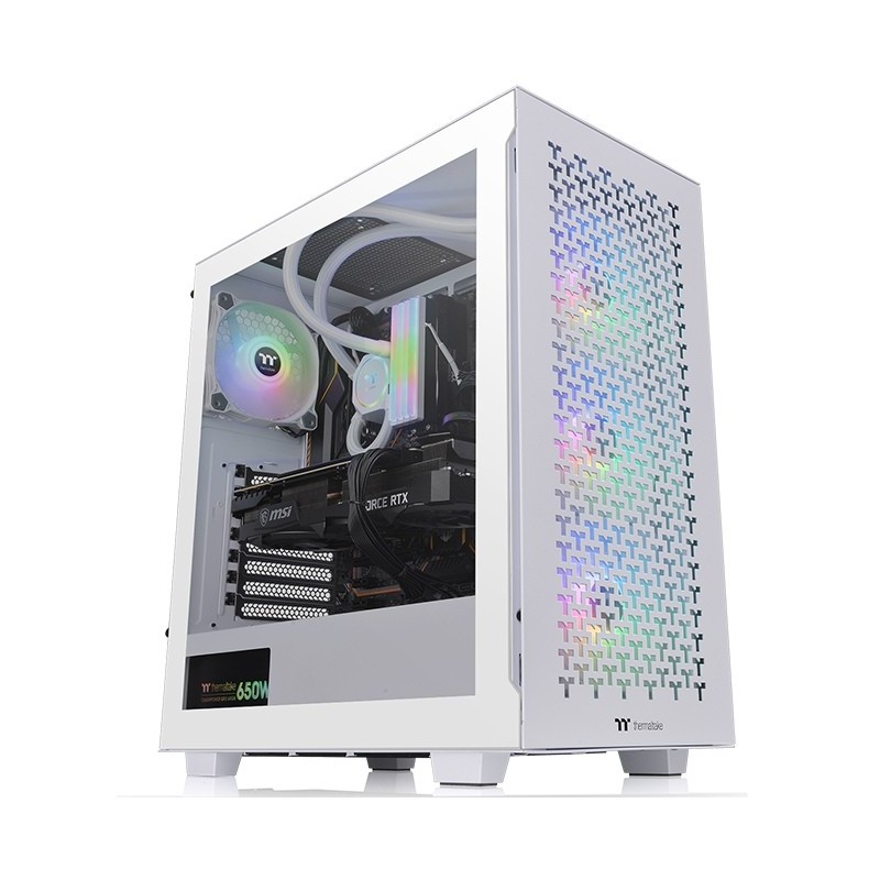 Boitier Moyen Tour ATX Thermaltake V350 TG Air RGB avec panneau vitré (Blanc)