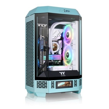 Boitier Mini Tour Micro ATX Thermaltake The Tower 300 avec panneaux vitrés (Bleu)