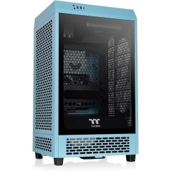 Boitier Mini Tour Mini ITX Thermaltake The Tower 200 avec panneaux vitrés (Bleu)