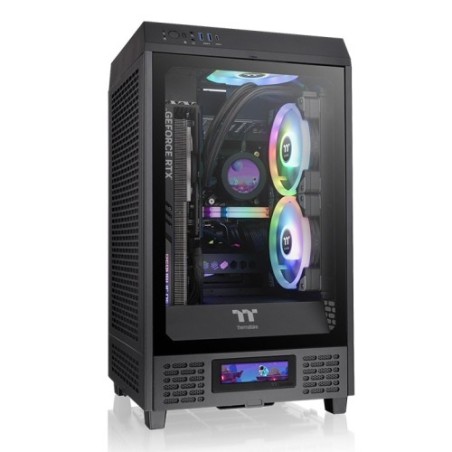 Boitier Mini Tour Mini ITX Thermaltake The Tower 200 avec panneaux vitrés (Noir)