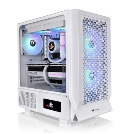 Boitier Moyen Tour E-ATX Thermaltake Ceres 330 TG RGB avec panneau vitré (Blanc)