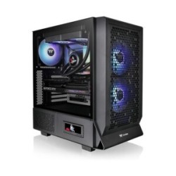 Boitier Moyen Tour E-ATX Thermaltake Ceres 330 TG RGB avec panneau vitré (Noir)