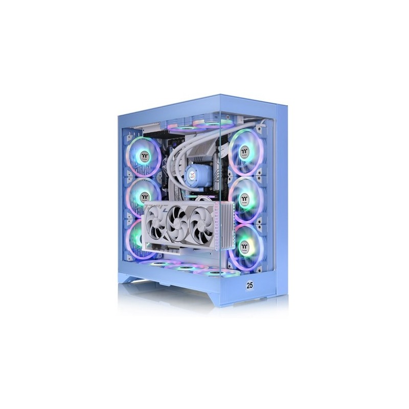 Boitier Moyen Tour E-ATX Thermaltake Centralized Thermal Efficiency E600 MX avec panneaux vitrés (Bleu)