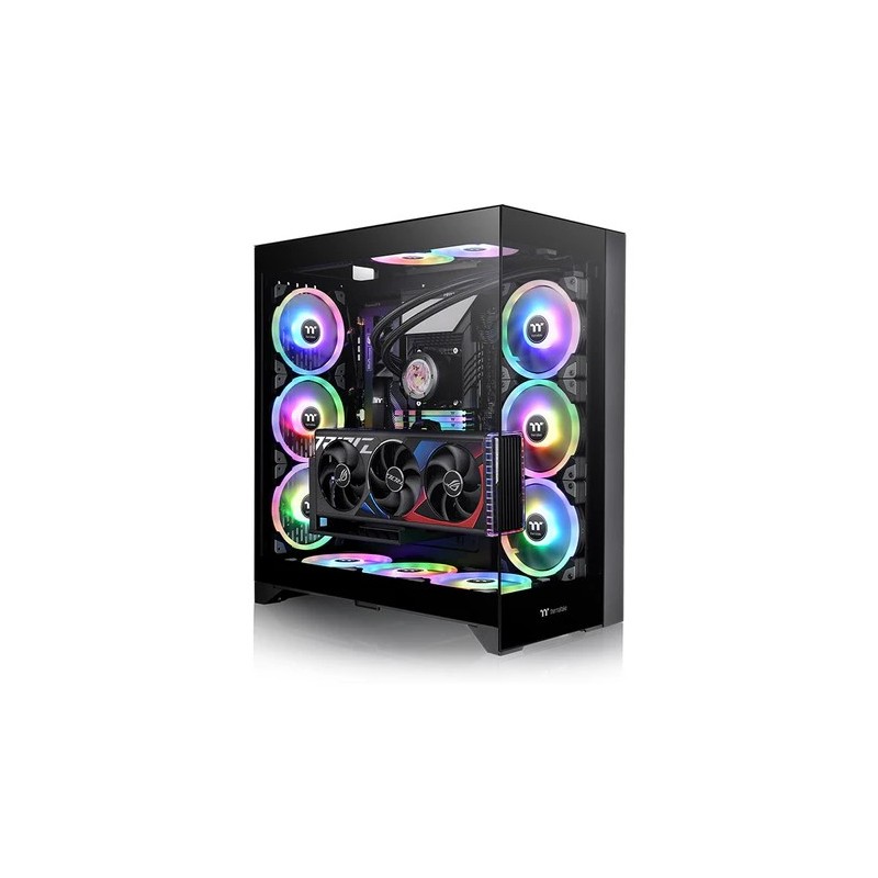 Boitier Moyen Tour E-ATX Thermaltake Centralized Thermal Efficiency E600 MX RGB avec panneaux vitrés (Noir)