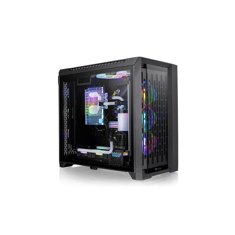 Boitier Grand Tour E-ATX Thermaltake Centralized Thermal Efficiency C750 TG RGB avec panneaux vitrés (Noir)