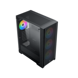 Boitier Moyen Tour E-ATX Xigmatek Gaming X II RGB avec panneau vitré (Noir)