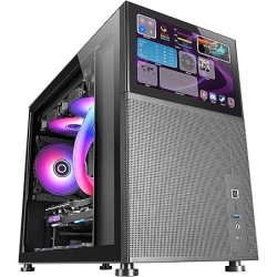 Boitier Mini Tour Micro ATX Mars Gaming MC-LCD avec panneau vitré (Noir)