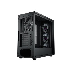 Boitier Moyen Tour ATX Cooler Master MasterBox 600 RGB avec panneau vitré (Blanc)