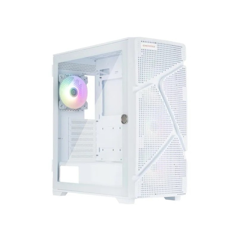 Boitier Moyen Tour E-ATX Enermax MarbleShell MS31 RGB avec panneaux vitrés (Blanc)