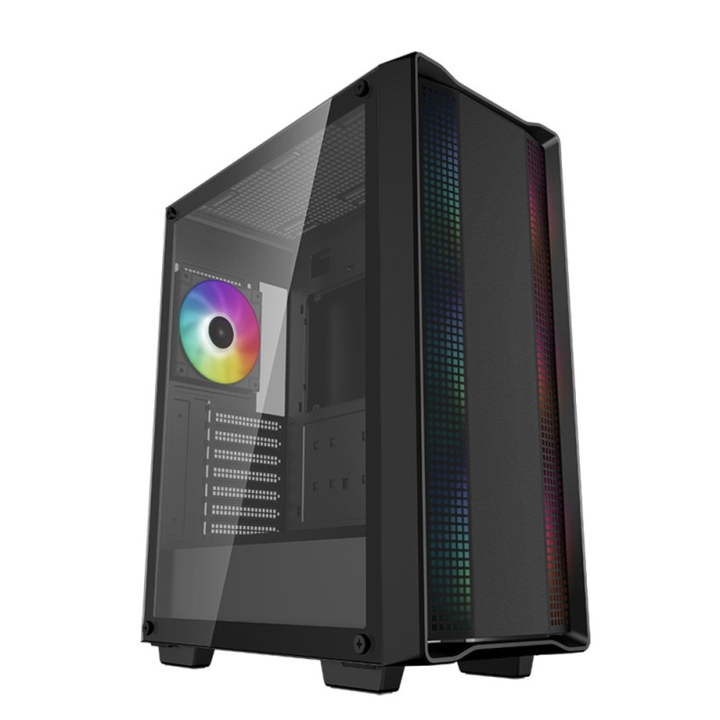 Boitier Moyen Tour ATX DeepCool CC560 RGB avec panneau vitré (Noir)