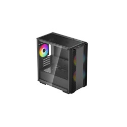 Boitier Mini Tour Micro ATX DeepCool CC360 RGB avec panneau vitré (Noir)