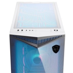 Boitier Moyen Tour ATX MSI MPG Gungnir 300R Airflow RGB avec panneaux vitrés (blanc)