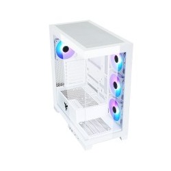 Boitier Moyen Tour ATX iTek Showbui 45 RGB avec panneaux vitrés (Blanc)