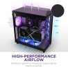 Boitier Moyen Tour ATX NZXT H6 Flow RGB avec panneaux vitrés (Noir)