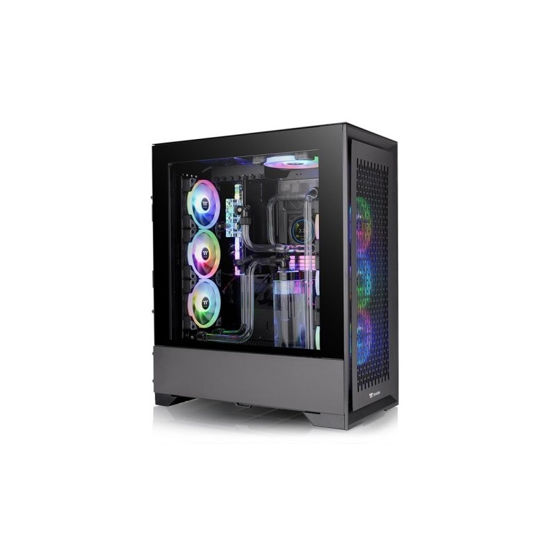 Boitier Grand Tour E-ATX Thermaltake Centralized Thermal Efficiency T500 TG RGB avec panneaux vitrés (Noir)